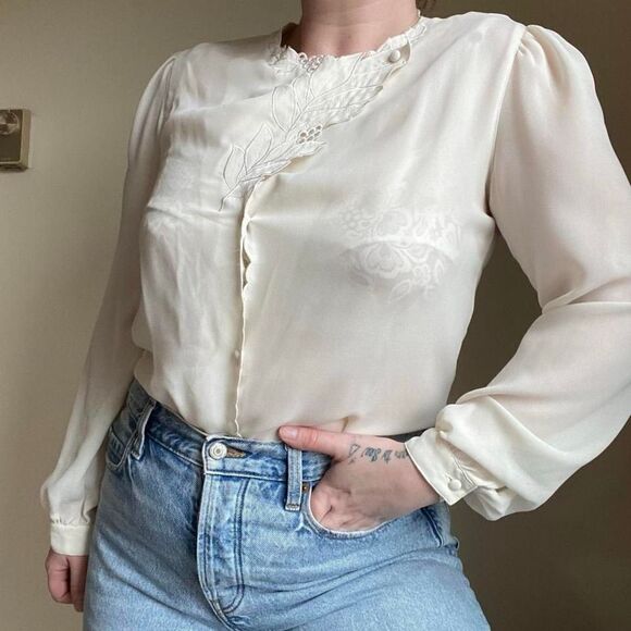 Sheer vintage blouse - Picture 6 of 7